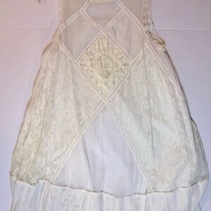 FP Movement by Free People Ivory Lace Tank Dress